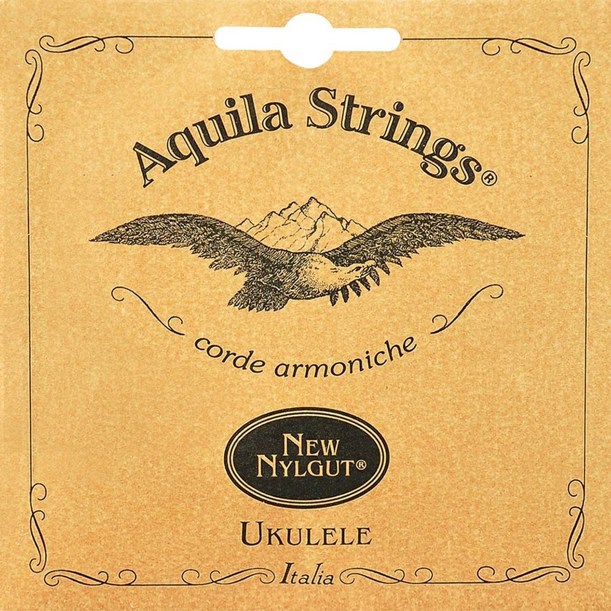 Aquila AQ-21U baritone ukulele snaren set, low D-tuning, D-G-B-E wound D and G