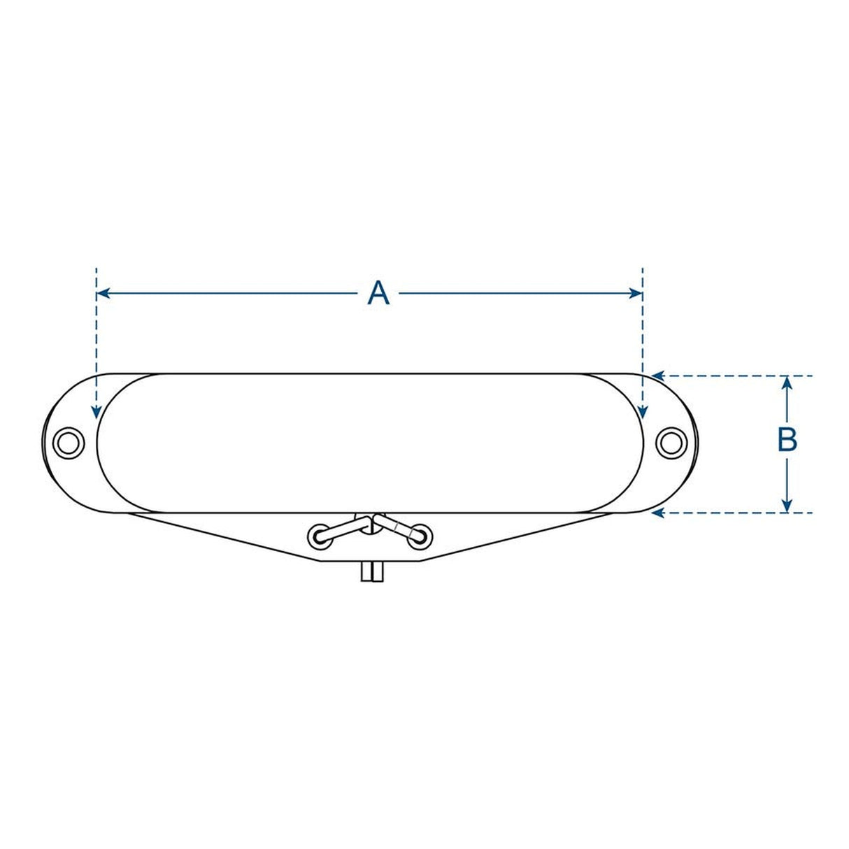 Boston VTE-52-NCH enkele spoel pickup, Alnico 5 staven, zwart vezel bobijn, gewaxte formvar draad, 7.5K hals, chroom