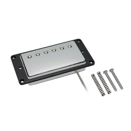 Boston VHB-57-NCH humbucker pickup, Alnico 5 balk, gevlochten afgeschermde bedrading, gewaxte emaille draad, 8.0K hals, chroom