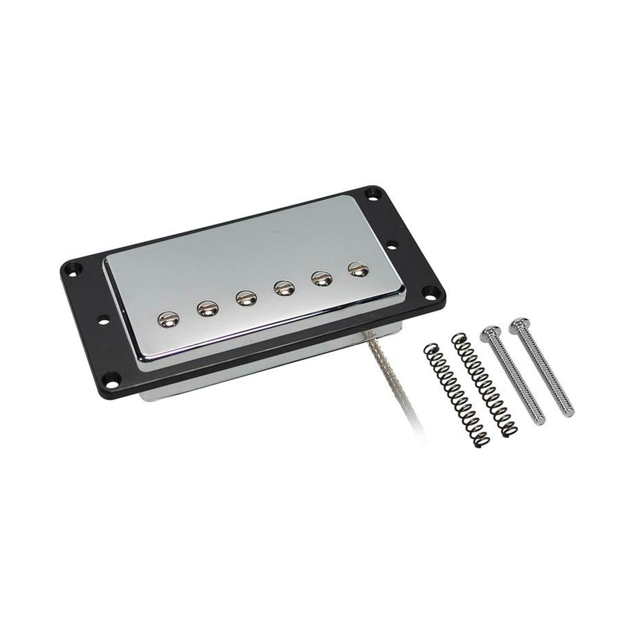 Boston VHB-57-BCH humbucker pickup, Alnico 5 balk, gevlochten afgeschermde bedrading, gewaxte emaille draad, 8.8K brug, chroom