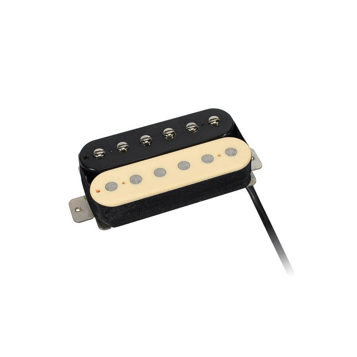 Boston PHB-90-NZE humbucker pickup, Alnico 5 balk, 4 geleiders, gewaxte formvar draad, 9.6K hals, zebra