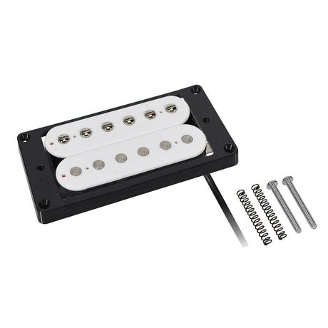 Boston PHB-90-NWH humbucker pickup, Alnico 5 balk, 4 geleiders, gewaxte formvar draad, 9.6K hals, wit