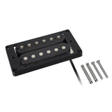 Boston PHB-90-NBK humbucker pickup, Alnico 5 balk, 4 geleiders, gewaxte formvar draad, 9.6K hals, zwart