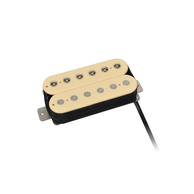 Boston PHB-90-NIV humbucker pickup, Alnico 5 balk, 4 geleiders, gewaxte formvar draad, 9.6K hals, ivoor