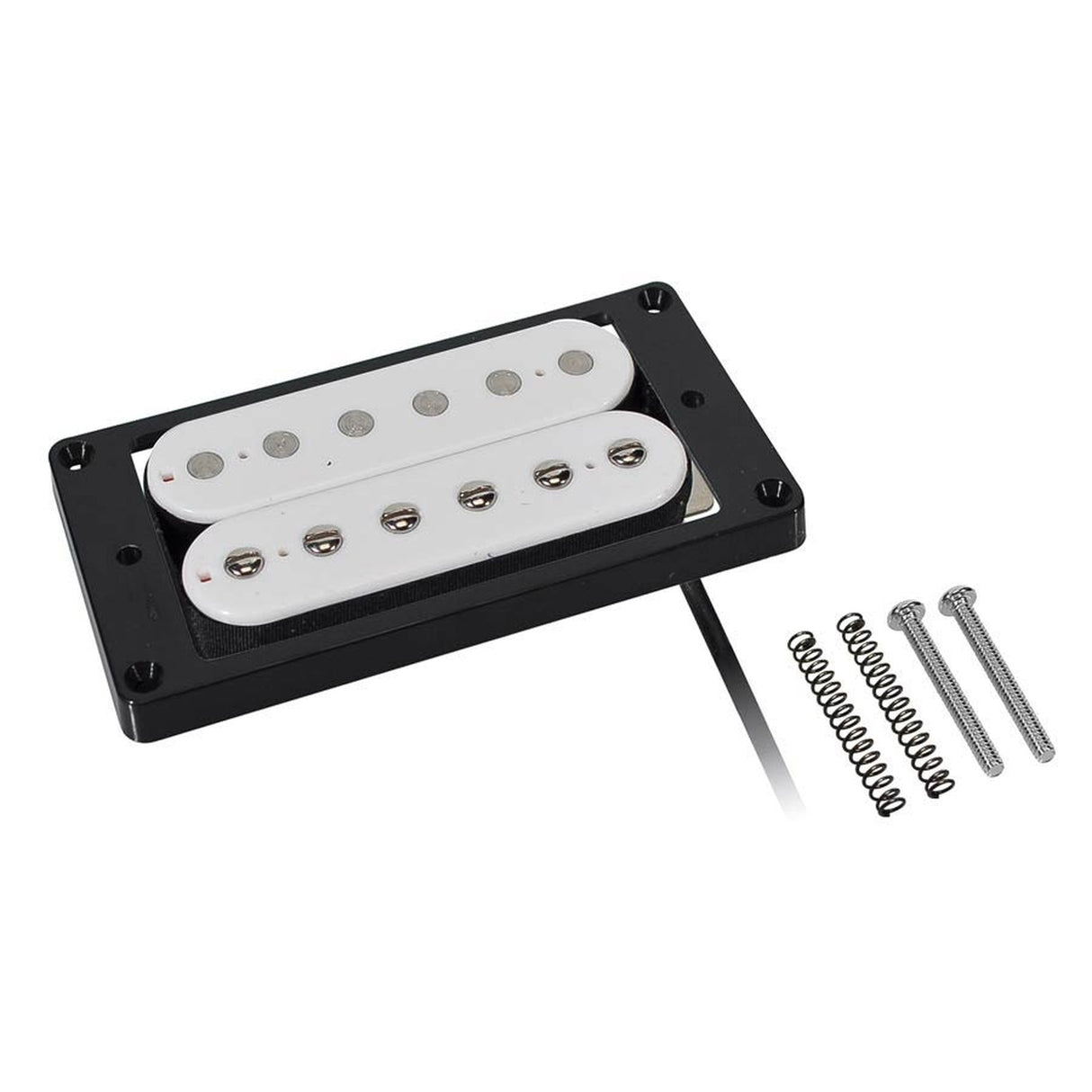 Boston PHB-90-BWH humbucker pickup, Alnico 5 balk, 4 geleiders, gewaxte formvar draad, 15.0K brug, wit