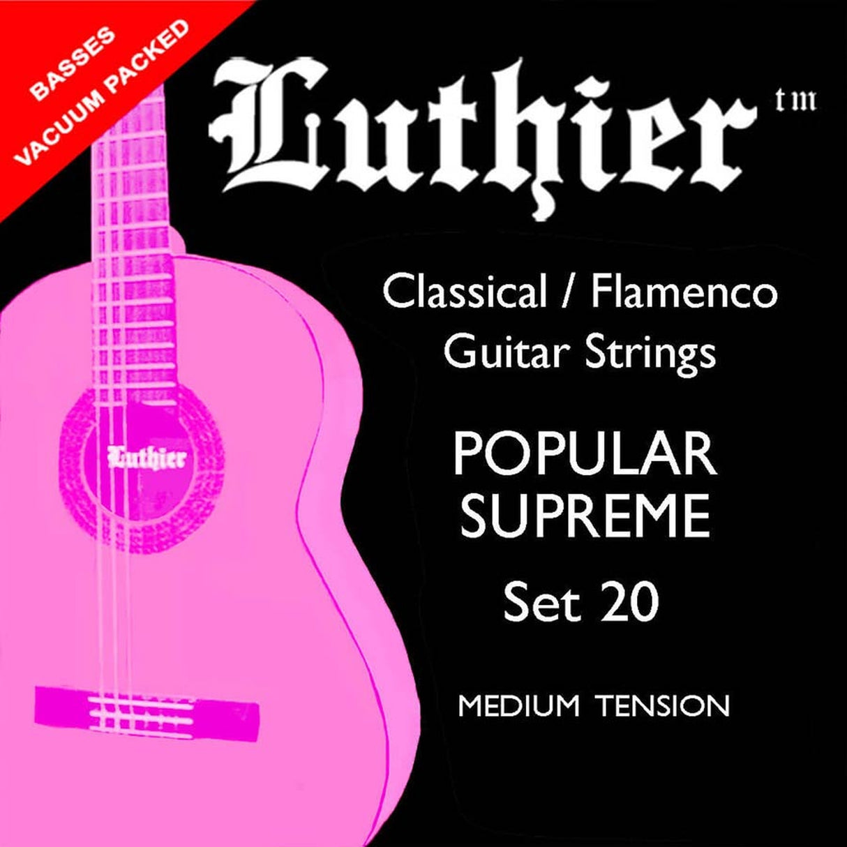 Luthier L-20 snaren set classic Popular Supreme, medium tension