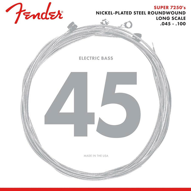 Fender F-72505M snaren set elektrisch bass 5, nickel roundwound, medium 045-065-085-105-125