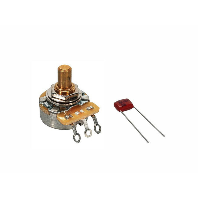 Fender 990833000 250K No Load potentiometer, .375" length bushing, solid shaft, with .022mf capacitor