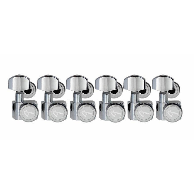 Fender 990818100 machine heads, Schaller locking strat/tele, mounting materials included, chrome