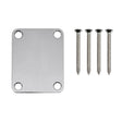 Fender 991447100 neck plate American Vintage/Mexico, for guitar and bass, no logo, chrome