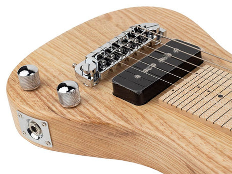 SX LG2ASHNA Lapsteel Gitaar Set met Cort CM15RBK 15W Versterker 8 inch Reverb Zwart