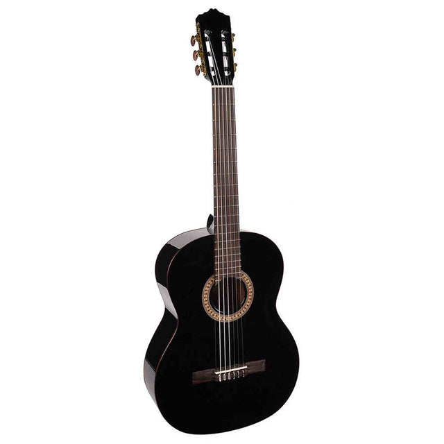 Salvador Cortez CC-22-BK – Klassieke gitaar met massief ceder bovenblad, sapele body en zwarte hoogglans afwerking