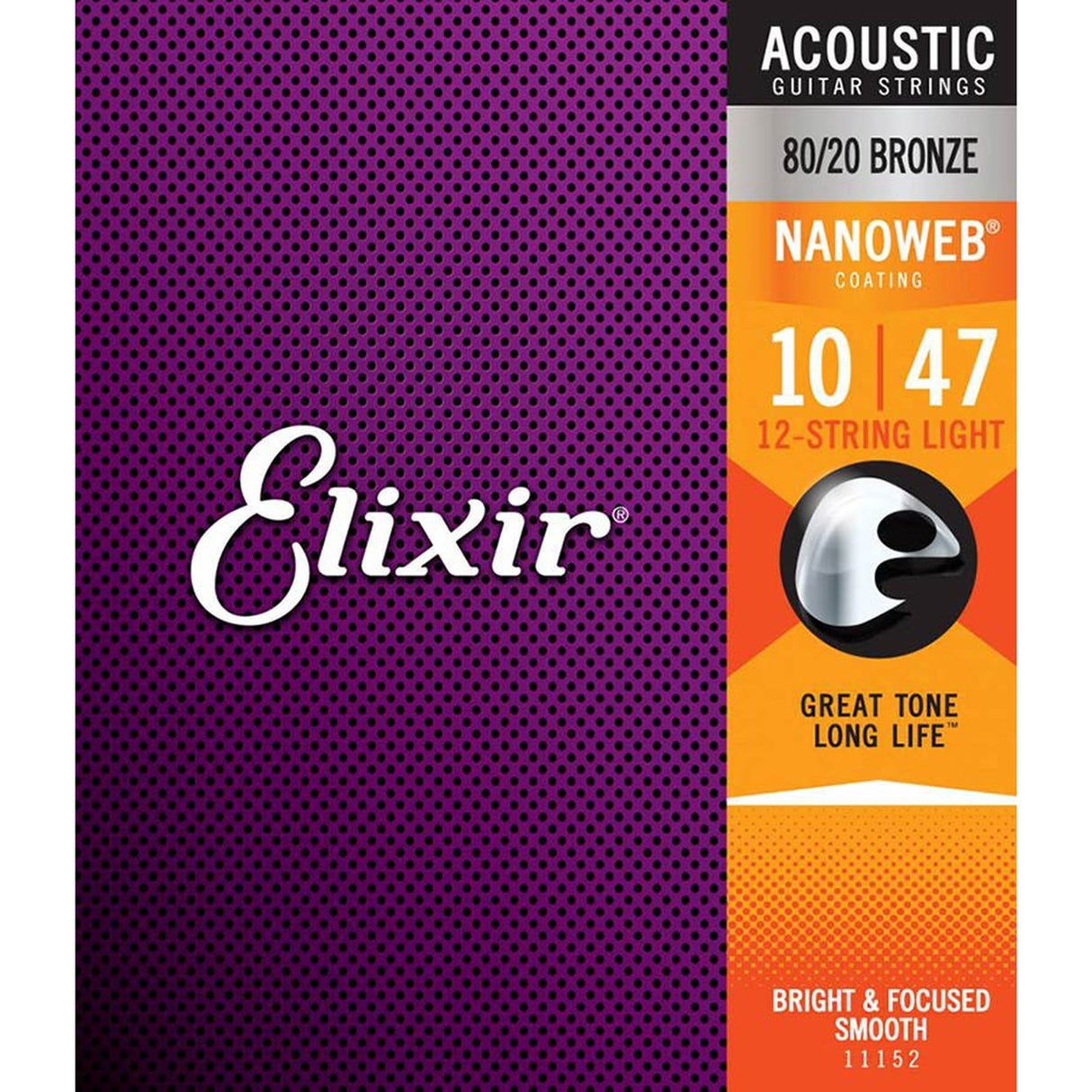 Elixir EL-11152 snaren set 12-snaar acoustic coated 80/20 bronze, light 2x010-2x014-023-009-030-012-039-018-047-02