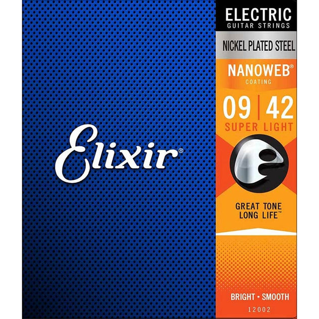 Elixir EL-12002 snaren set elektrisch coated, extra light, 009-011-016-024-032-042