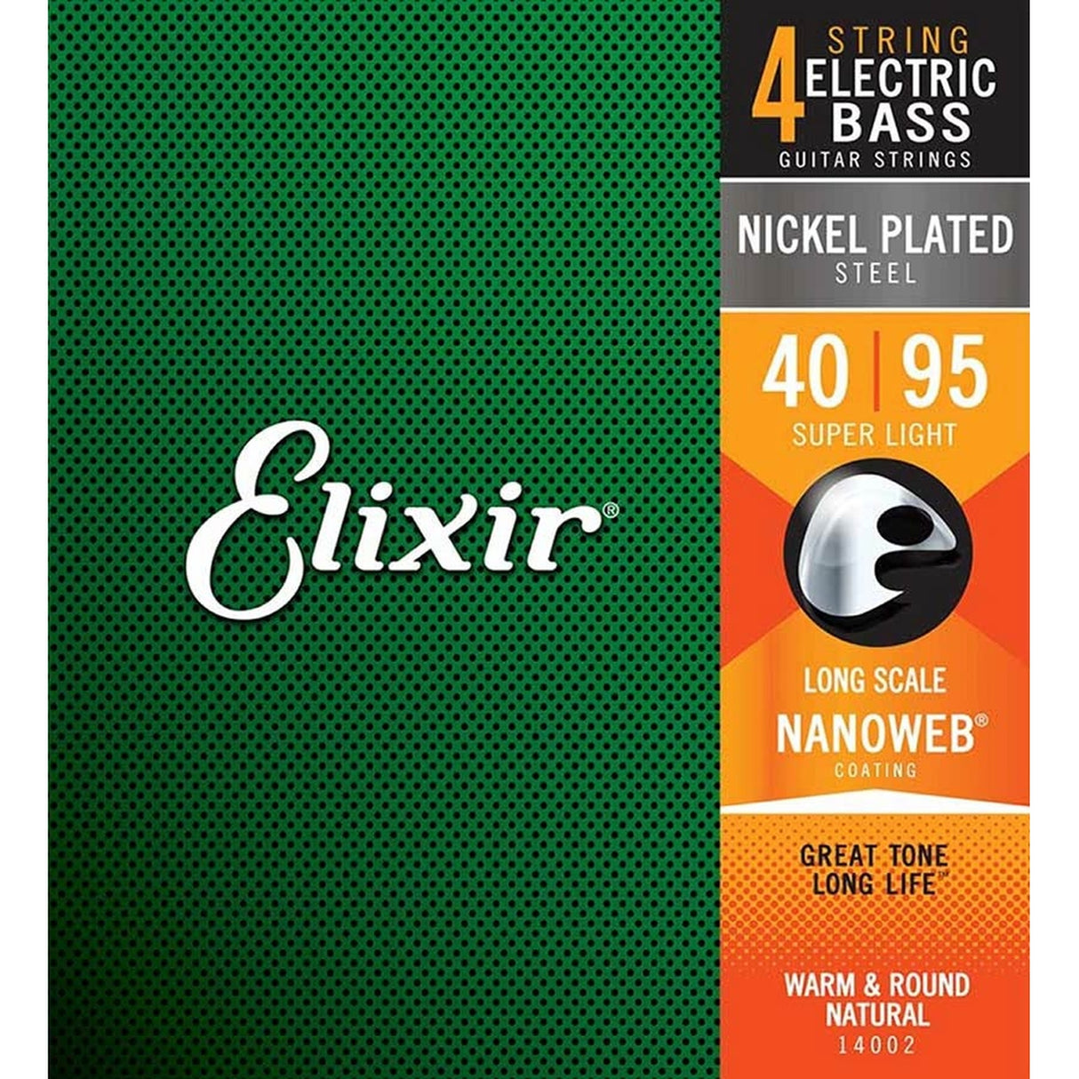 Elixir EL-14002 snaren set elektrisch bass coated, 040-060-075-095