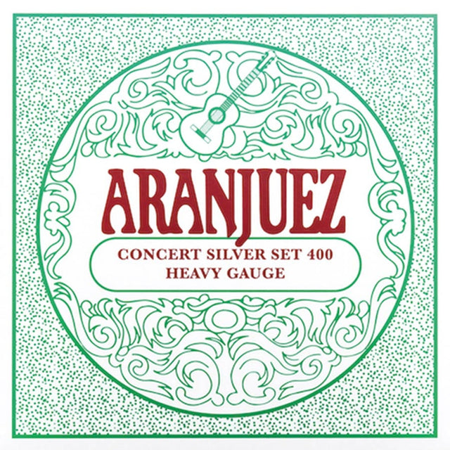 Aranjuez AR-400 snaren set for classic guitar, Calibrada nylon trebles & silverplated wound basses, heavy gauge