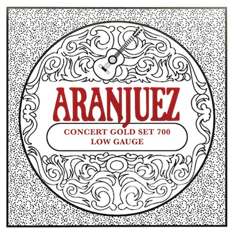 Aranjuez AR-700 snaren set for classic guitar, Calibrada nylon trebles & goldplated wound basses, light gauge