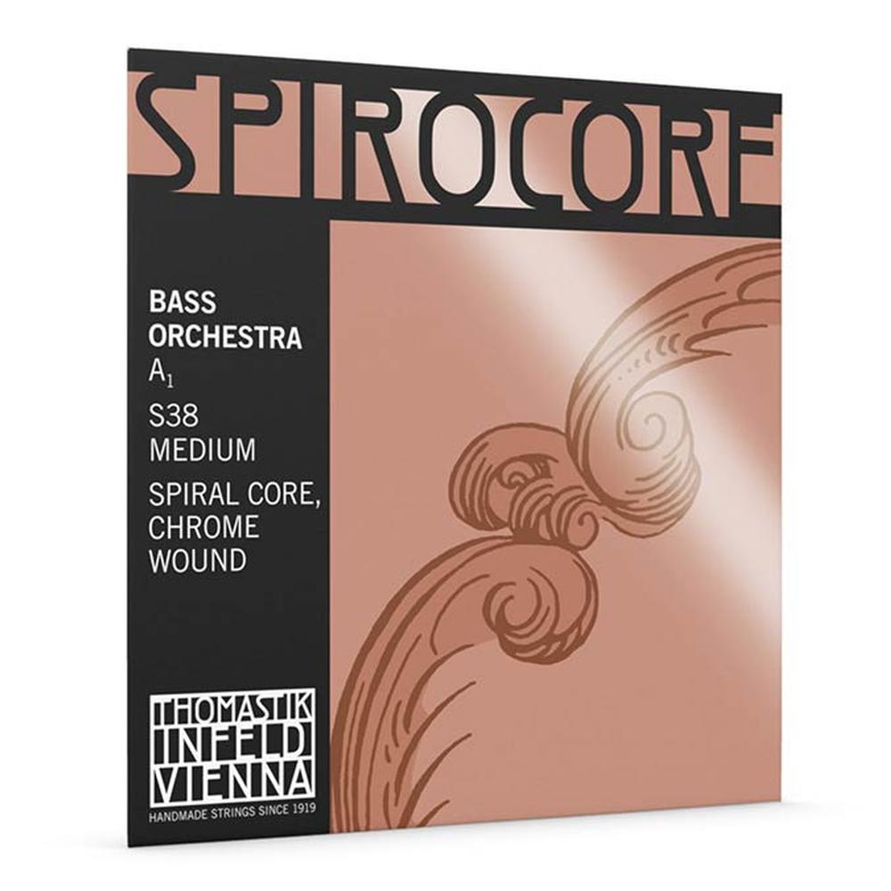 Thomastik Infeld THS-38 double bass string A-3 4/4 string length 110cm medium, spiral core, chrome