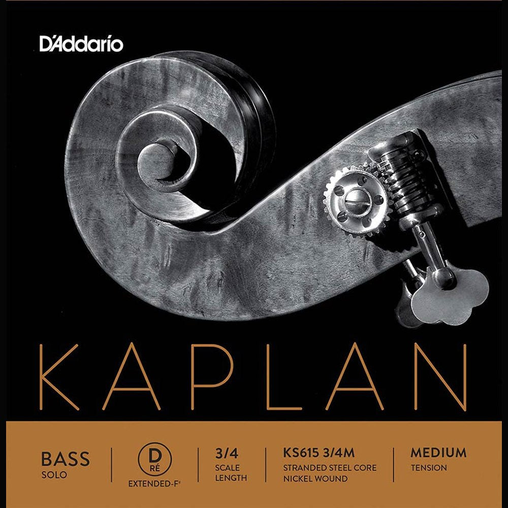 D'Addario K615-34M double bass string C-5 extended 3/4, medium, stranded steel, tungsten wound