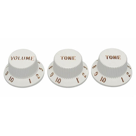 Fender Parchment Knoppen Set voor Stratocaster 1V + 2T