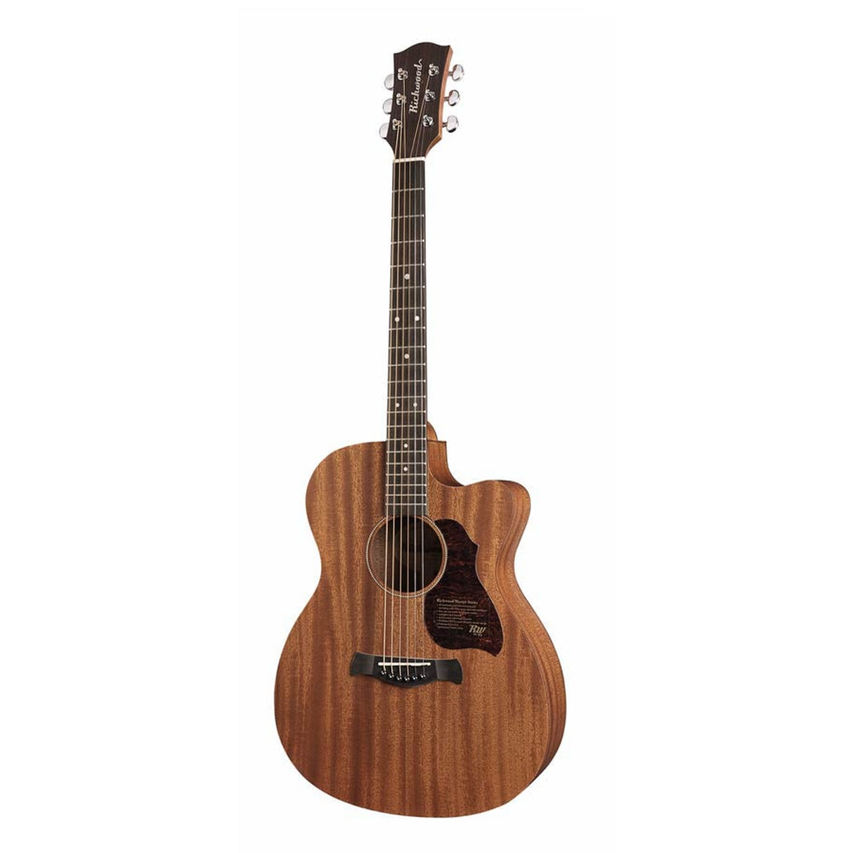 Richwood A-50-CE Master Series handgemaakte Mahonie auditorium Semi Akoestische gitaar