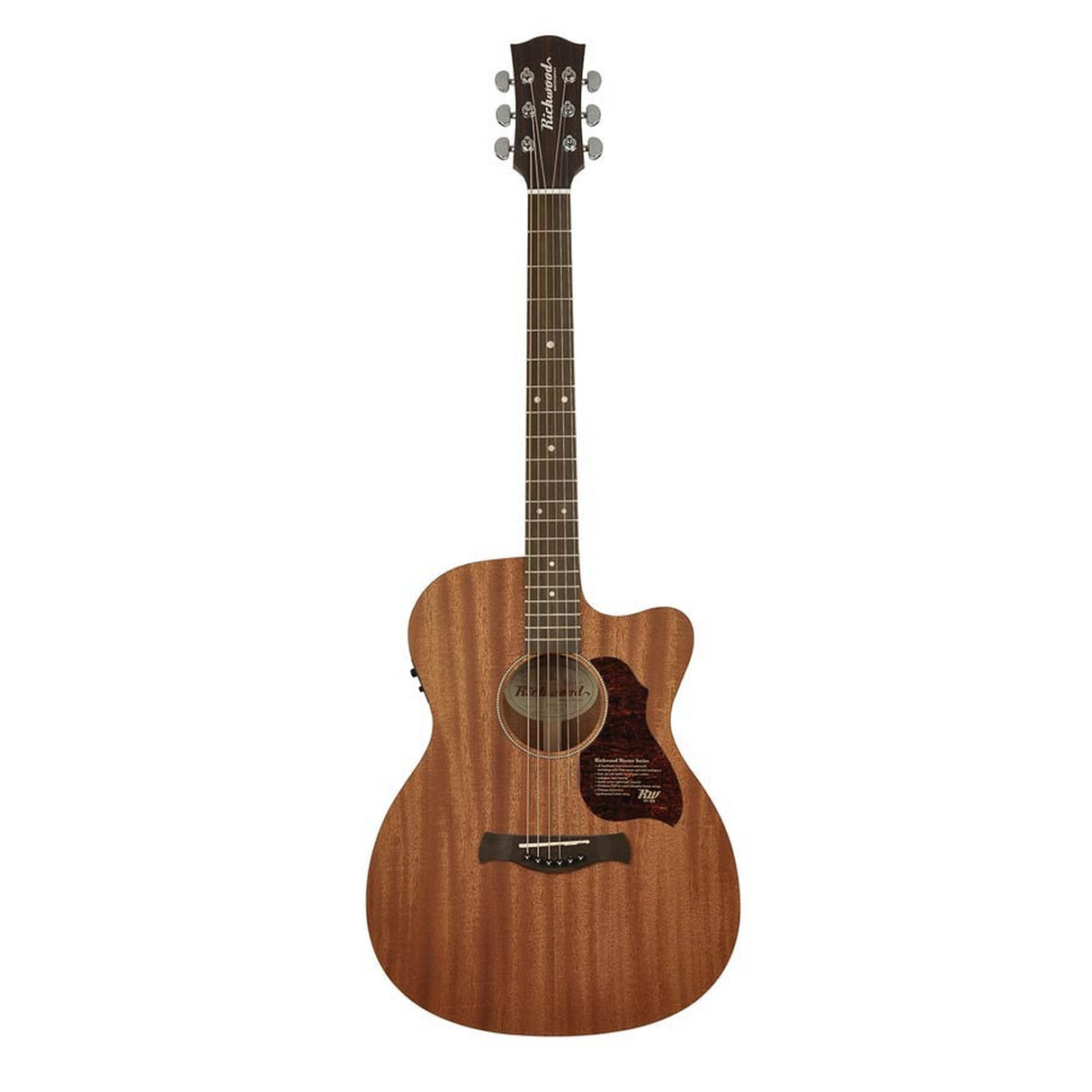 Richwood A-50-CE Master Series handgemaakte Mahonie auditorium Semi Akoestische gitaar