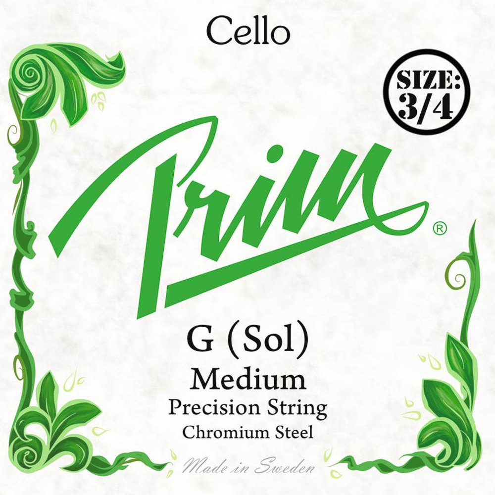 Prim PR-3953 cello string G-3 3/4, chromium steel