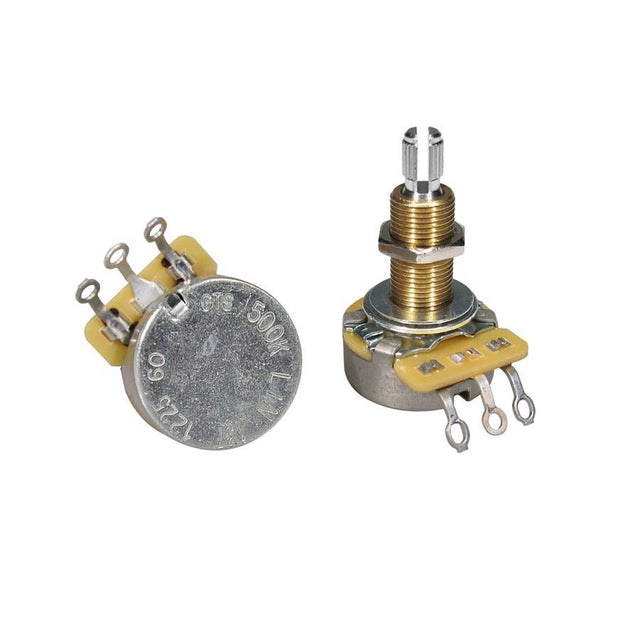 CTS USA CTS500-B60 potentiometer, long .750" bushing for thick/carved tops, 3/8" diam., LP USA, 500K linear