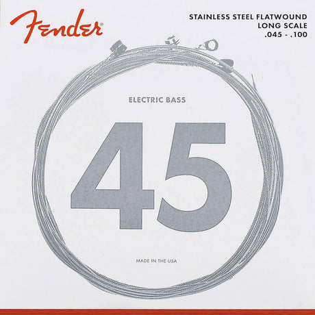 Fender F-9050L snaren set elektrisch bass, stainless steel flatwound, light, 045-060-080-100