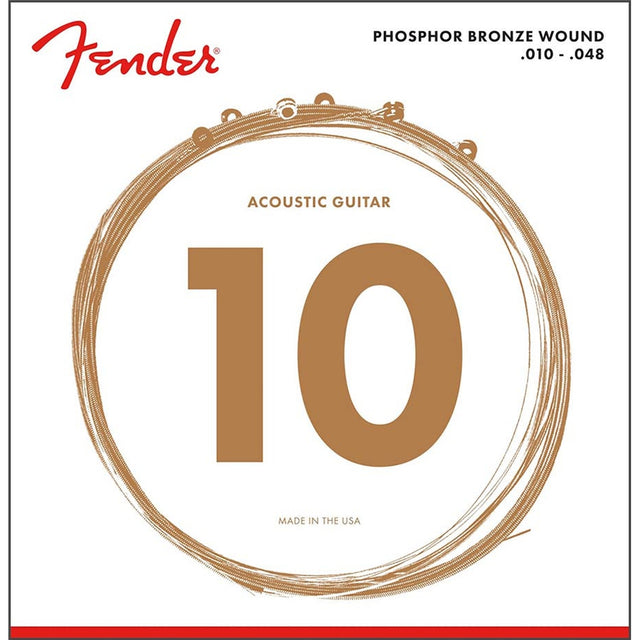 Fender F-60XL snaren set acoustic, ph.bronze roundwound, extra light, 010-014-022-030-040-048