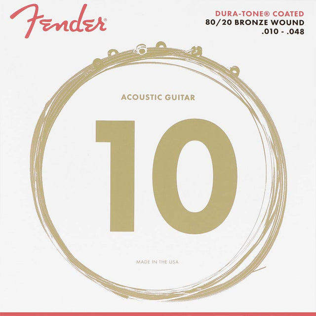 Fender F-880XL snaren set acoustic, coated bronze, extra light, 010-014-022-030-040-048