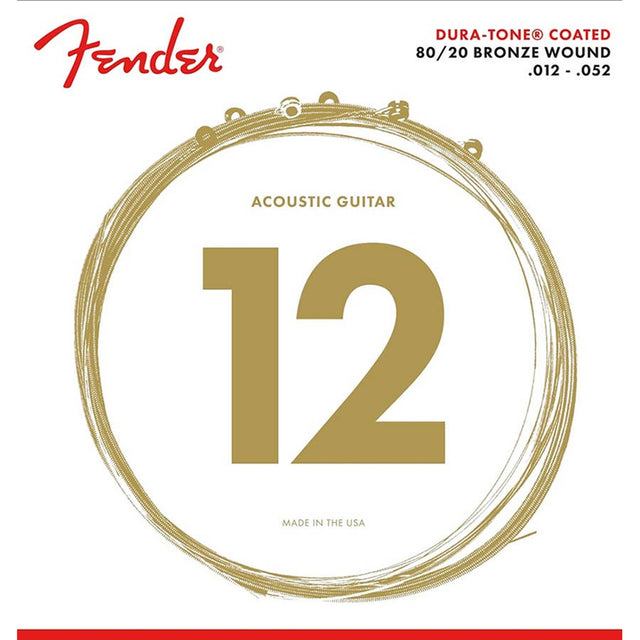 Fender F-880L snaren set acoustic, coated bronze, light, 012-016-024-032-042-052