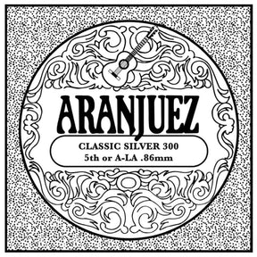 Aranjuez AR-305 A-5 snaar, silverplated wound nylon, medium gauge