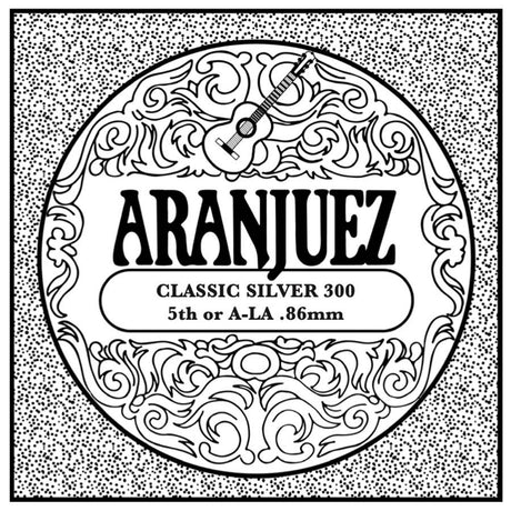 Aranjuez AR-305 A-5 snaar, silverplated wound nylon, medium gauge