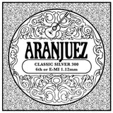 Aranjuez AR-306 E-6 snaar, silverplated wound nylon, medium gauge