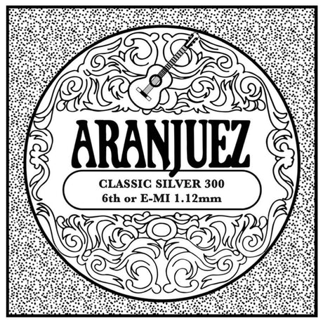 Aranjuez AR-306 E-6 snaar, silverplated wound nylon, medium gauge