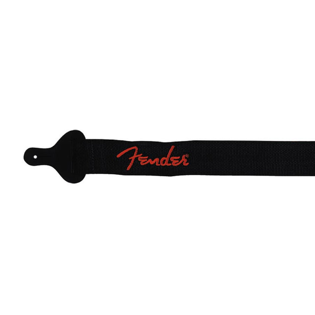 Fender 990662015 gitaarriem, 5cm breed, 'Poly Logo', rood Fender logo