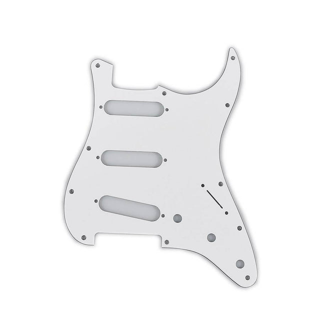 Fender 991360000 pickguard Strat®, SSS, 11 screw holes, 3-ply, white