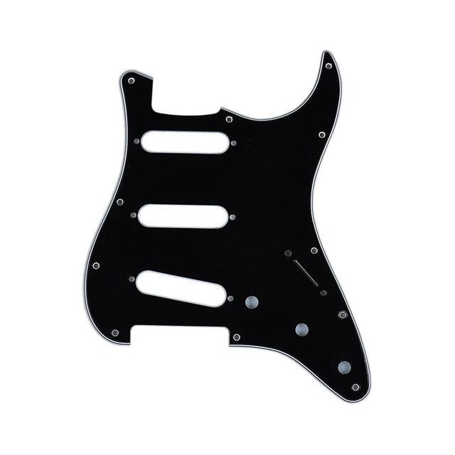 Fender 991359000 pickguard Strat®, SSS, 11 screw holes, 3-ply, black