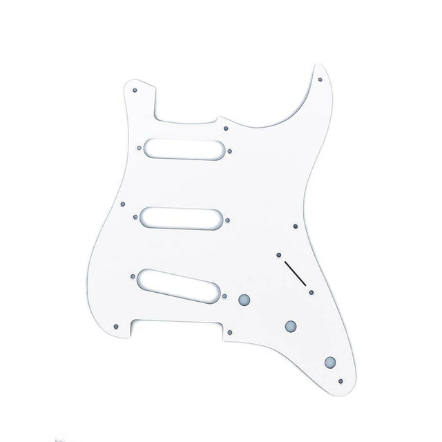 Fender 992017000 pickguard ‘57 Vintage Strat, SSS, 8 screw holes, 1-ply, white