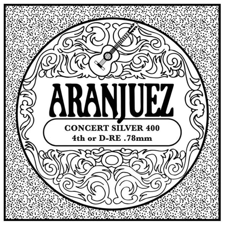 Aranjuez AR-404 D-4 snaar, silverplated wound nylon, heavy gauge