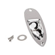 Fender 991940100 Stratocaster® recessed jack ferrule plate, chrome