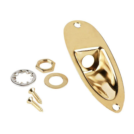 Fender 991940200 Stratocaster® recessed jack ferrule plate, gold