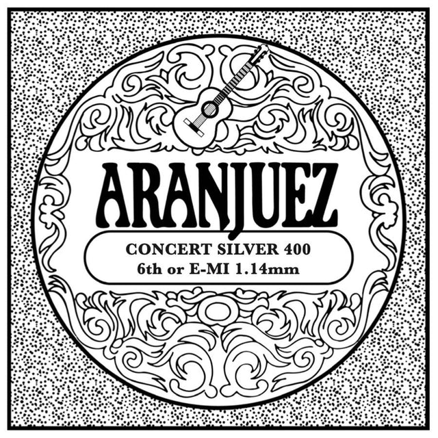 Aranjuez AR-406 E-6 snaar, silverplated wound nylon, heavy gauge