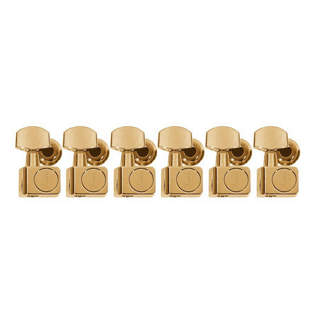 Fender 990820200 machine heads, American Standard, 2 guide pins, set of 6, gold