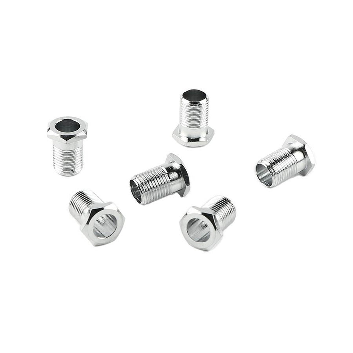 Fender 58820049 machine head bushings for American and locking machine heads, set of 6, chrome