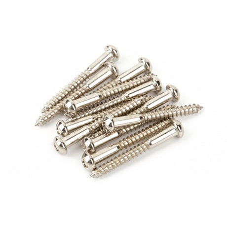 Fender 16170049 bridge mounting screws, vintage Strat, 6 x 1-1/4, nickel, 12 pcs