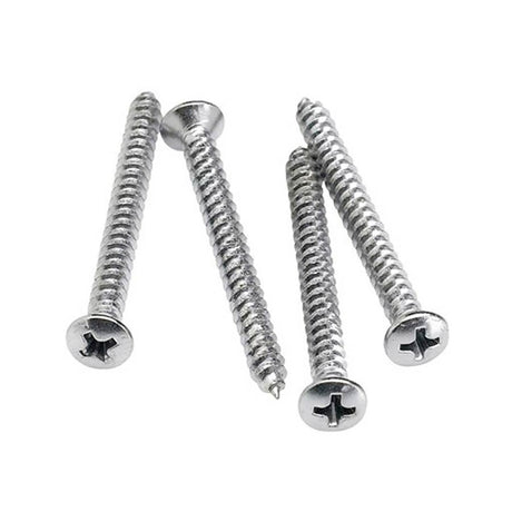 Fender 994948000 neck mounting screws, chrome, 4 pcs