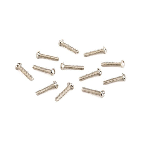 Fender 18376049 pickup mounting screws, slotted machine, vintage '50s Tele, 6-32 x 5/8, round head, 12 pcs