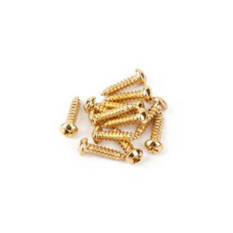 Fender 18823049 tuner/string tree mounting screws, vintage Strat, gold, 12 pcs